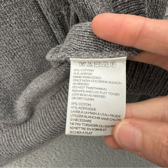 Staring At Stars Long Sleeve Open Front Draped Cardigan Gray Knit Women's Medium - Picture 6 of 8